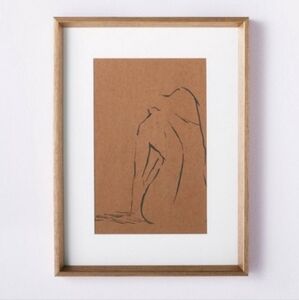 Studio McGee 12" x 16" Woman Figural Sketch Framed Wall Art